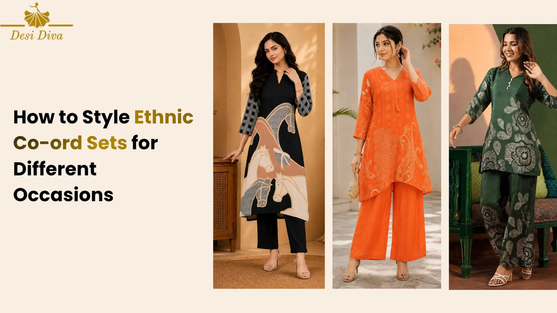 How to Style Ethnic Co-ord Sets for Different Occasions