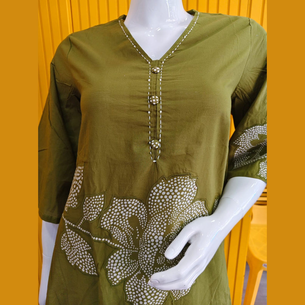 Pure Cotton Full Set with Aplique work