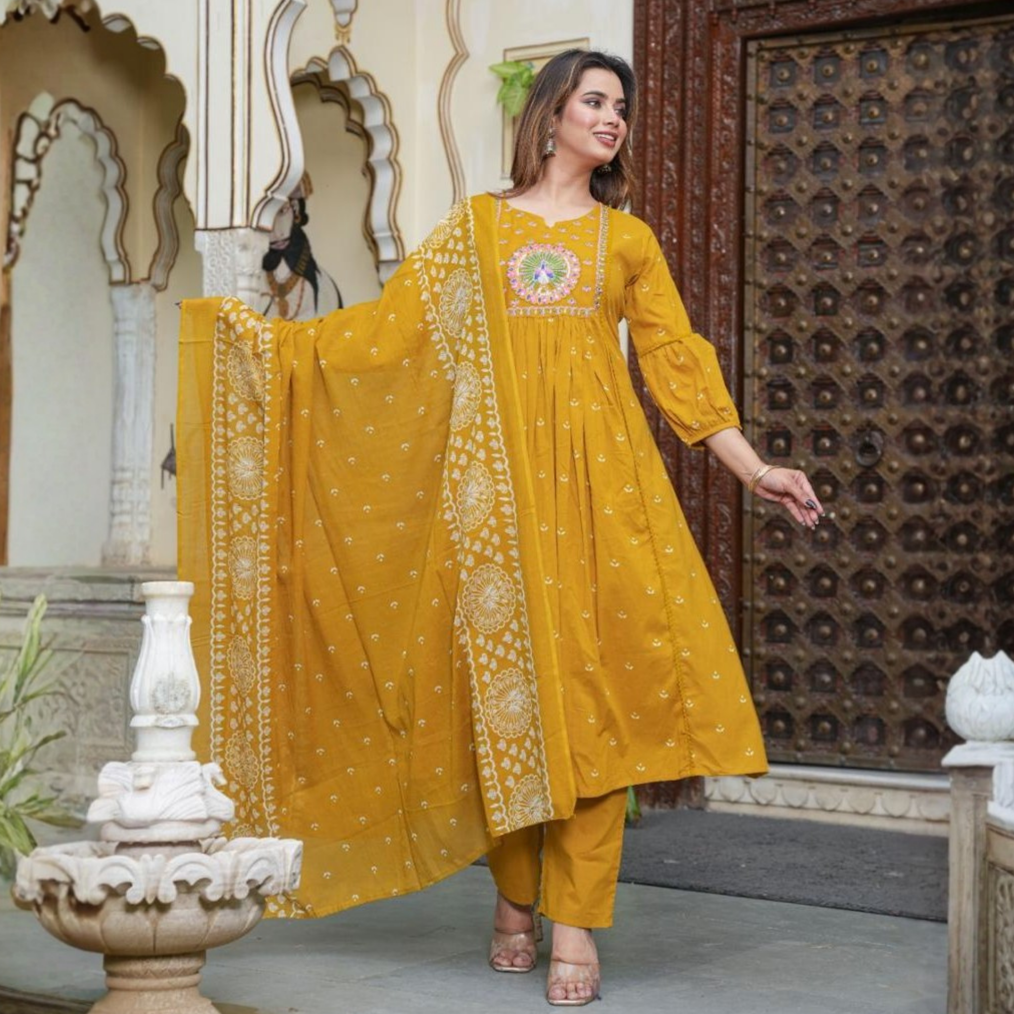 Full Set Straight fit Mustard