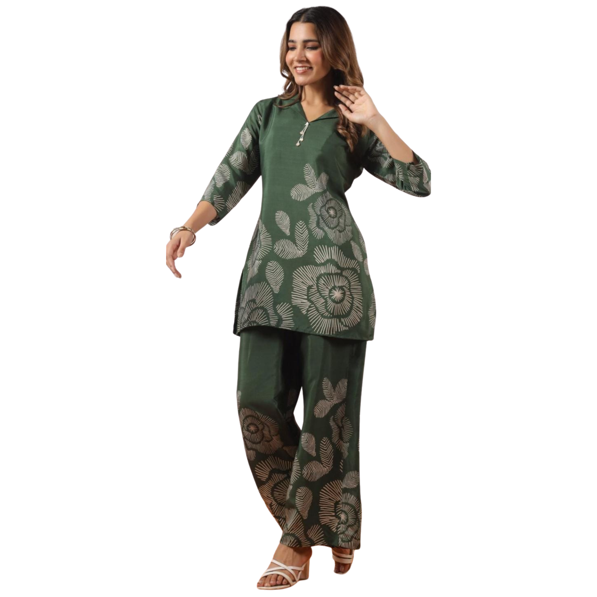 Cord Set Straight fit Green