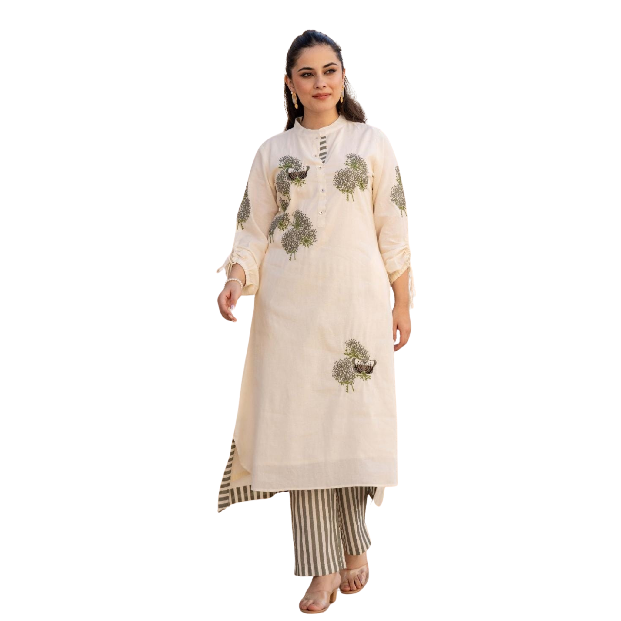 Kurti Pant Straight fit Cream
