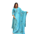 Full Set Anarkali (Full length) Sky Blue Kurti