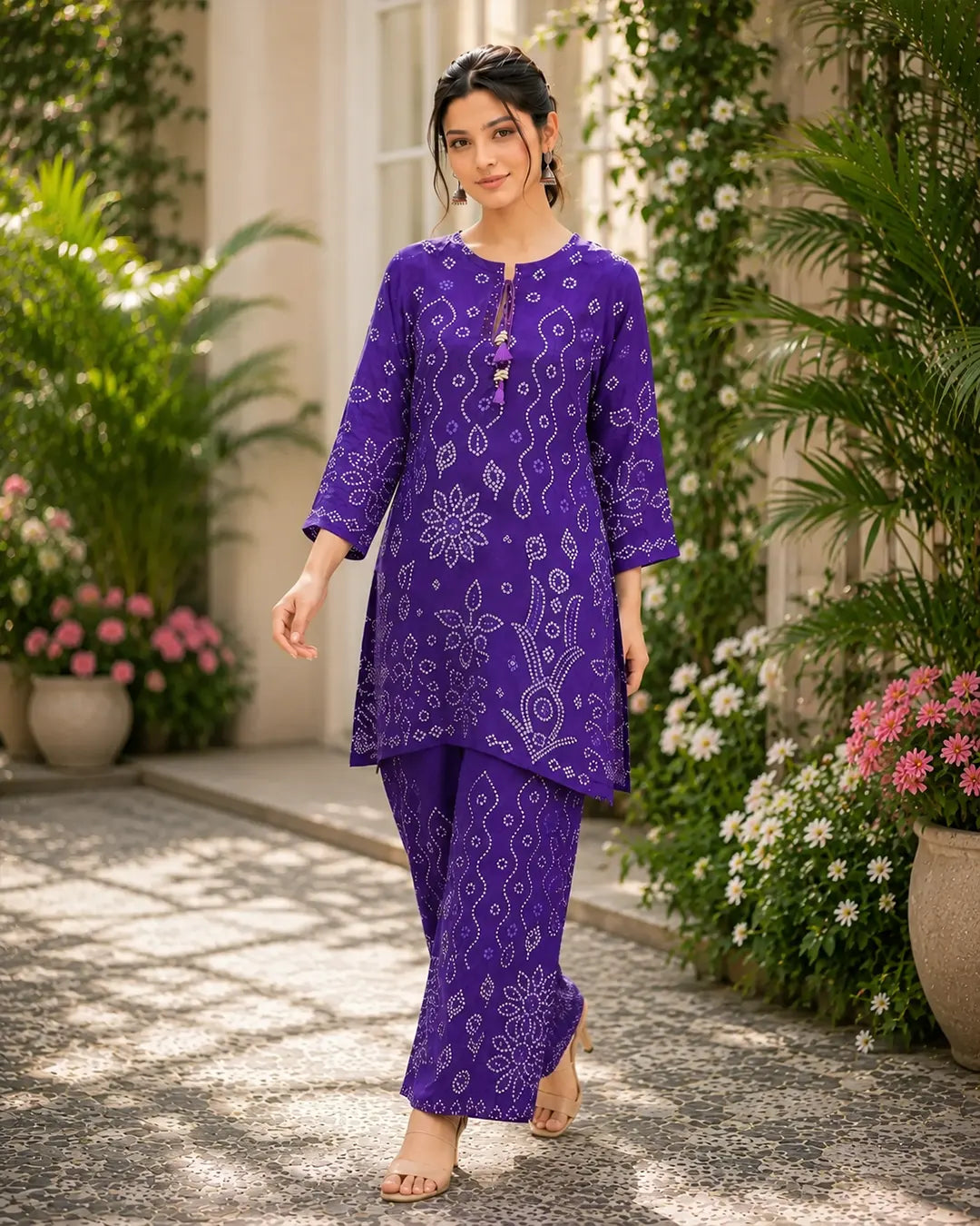 Cord Set Straight fit Purple