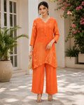 Cord Set Straight fit Orange