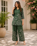 Cord Set Straight fit Green
