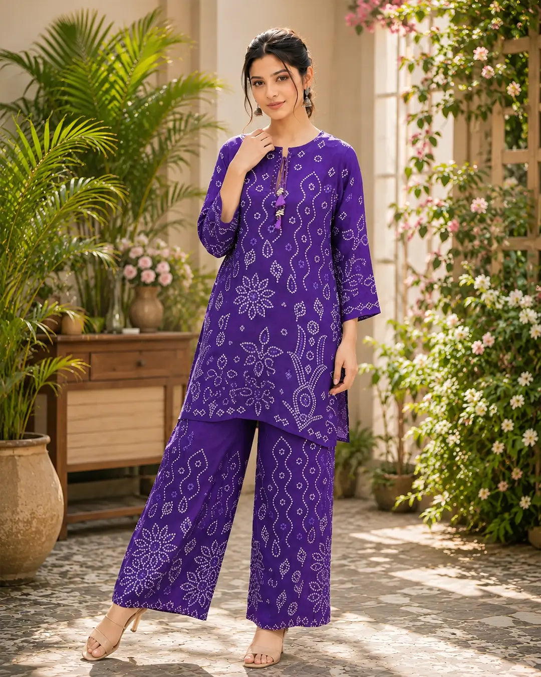 Cord Set Straight fit Purple