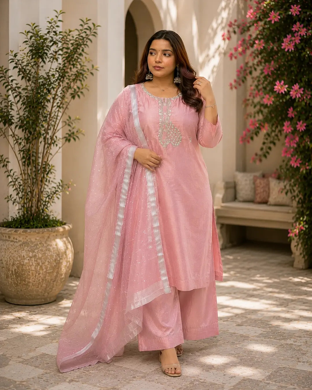 Full Set Straight fit Pink