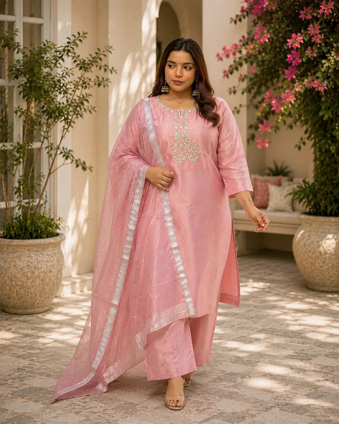 Full Set Straight fit Pink