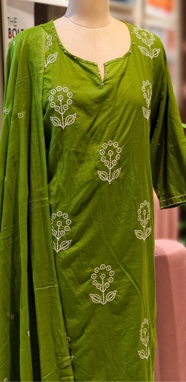 Pure Cotton 3 pc Set (Plus Size)