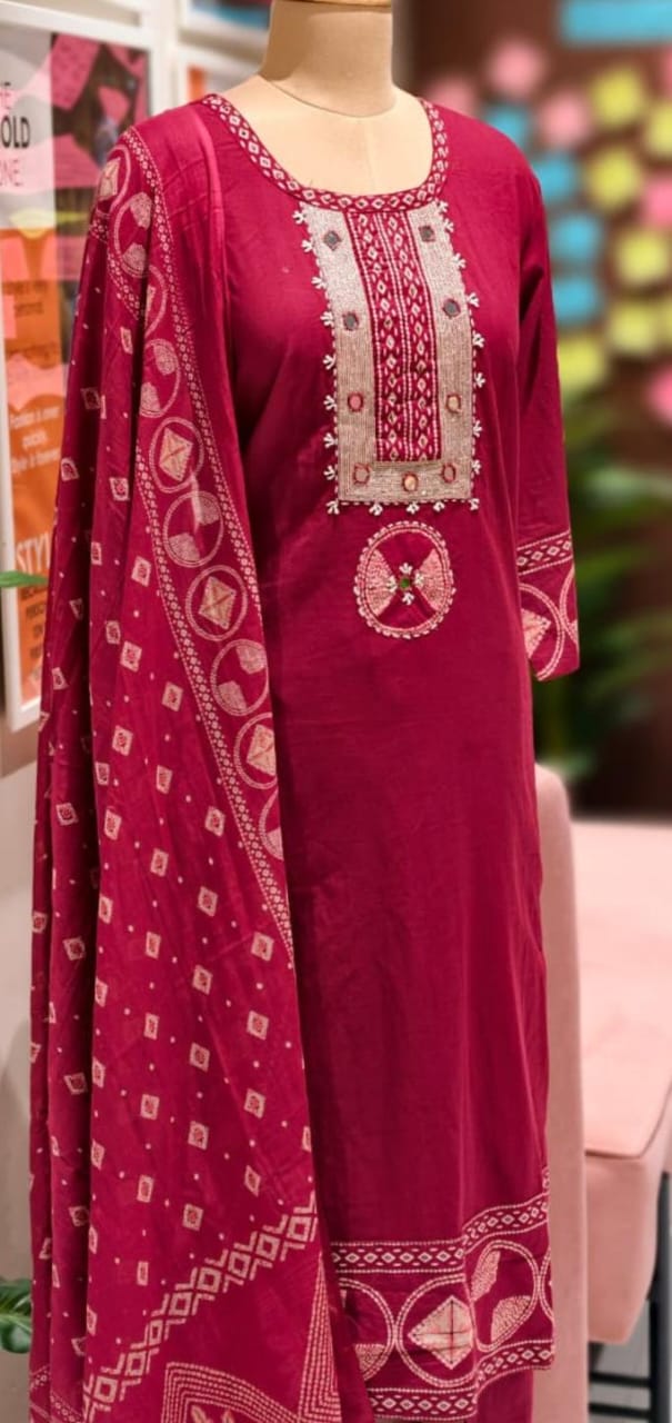 Cotton 3 Pc Set (Plus Size)