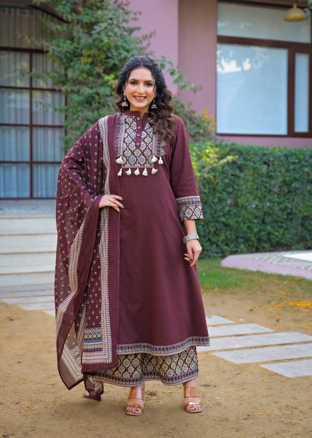 Pure Cotton 3 pc Set (A-line)