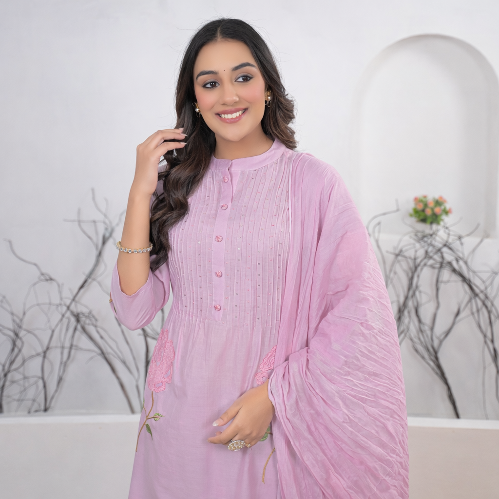 Pure Cotton 3 pc Set (A-line)