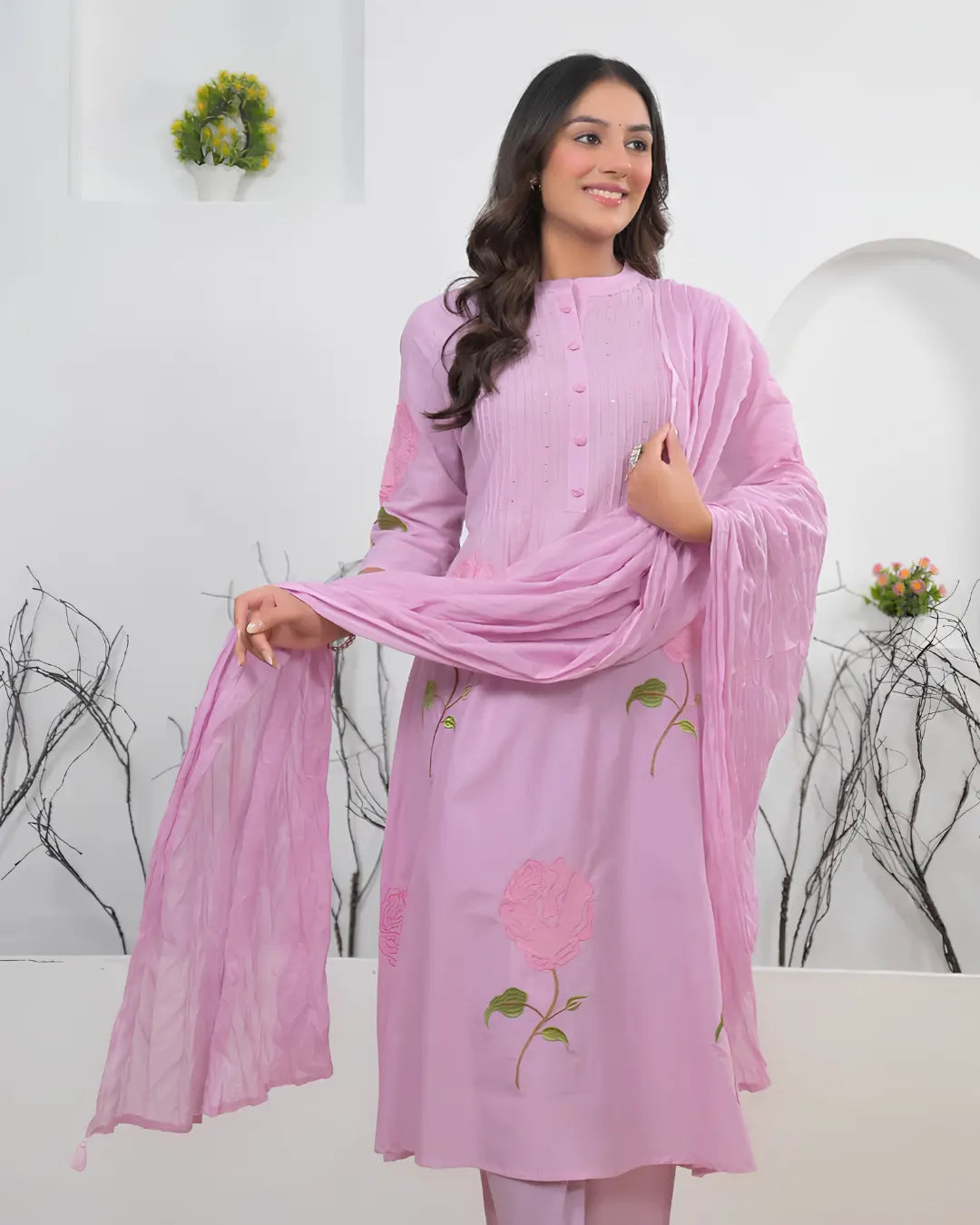 Pure Cotton 3 pc Set (A-line)