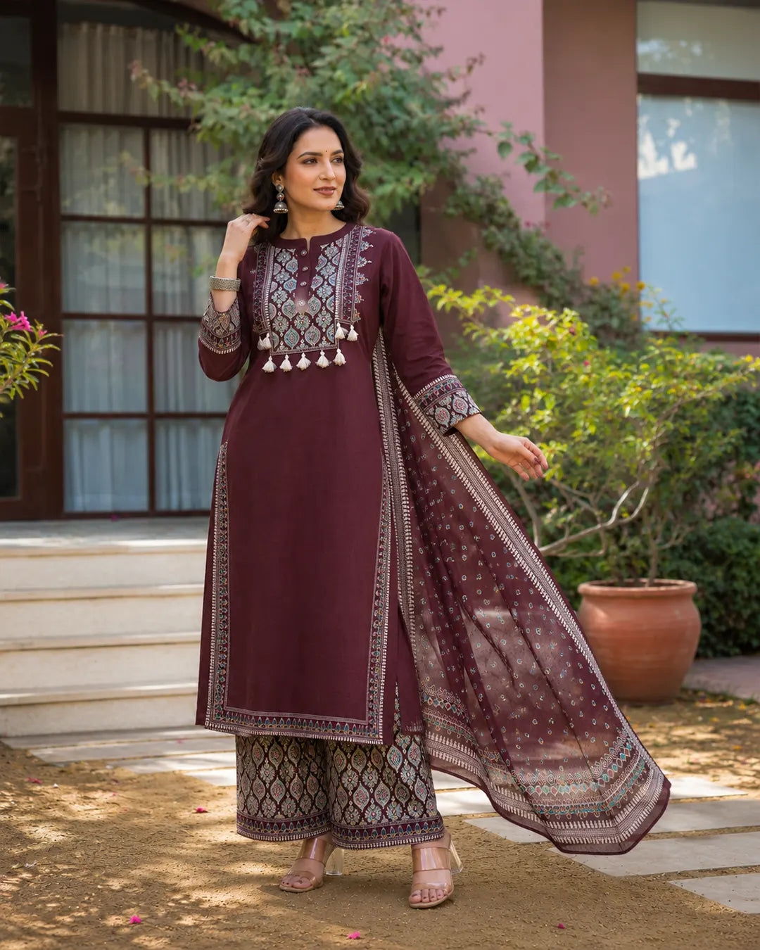 Pure Cotton 3 pc Set (A-line)