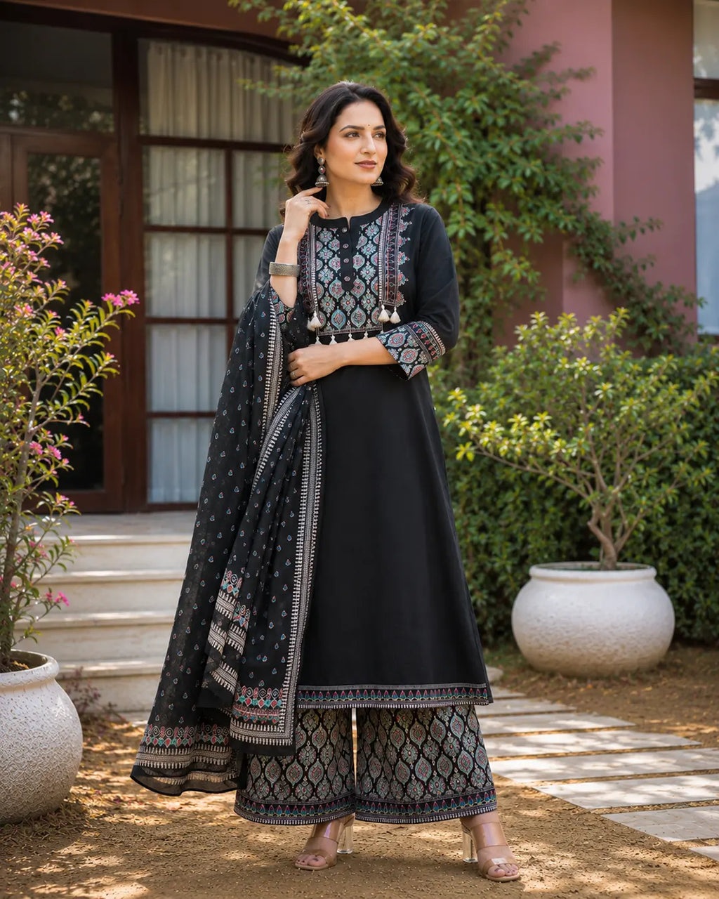 Pure Cotton 3 pc Set (A-line)