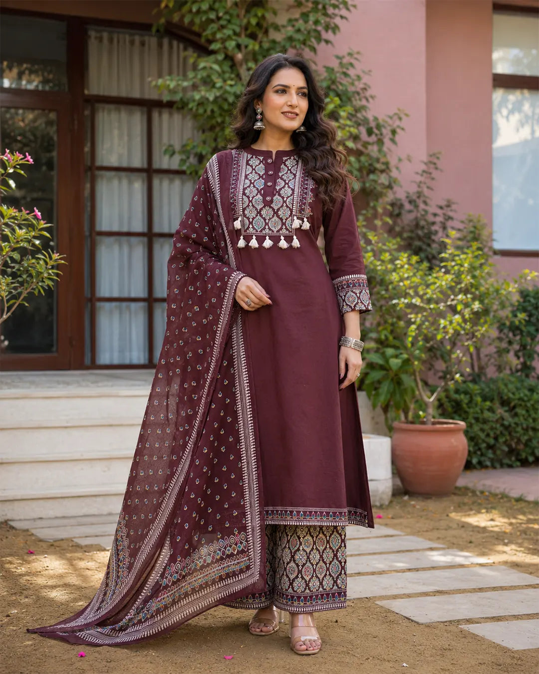 Pure Cotton 3 pc Set (A-line)