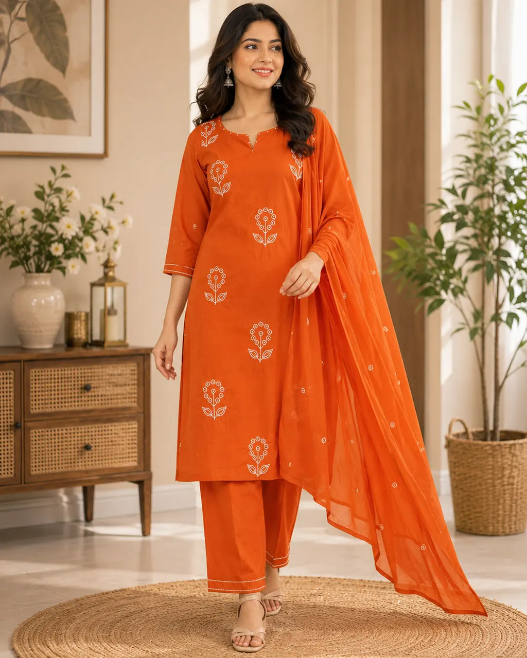 Pure Cotton 3 pc Set (Plus Size)