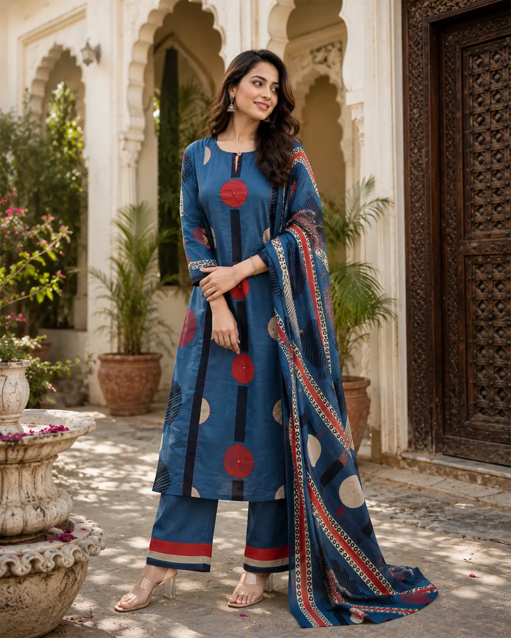 Pure Cotton Full Set with detailing work
