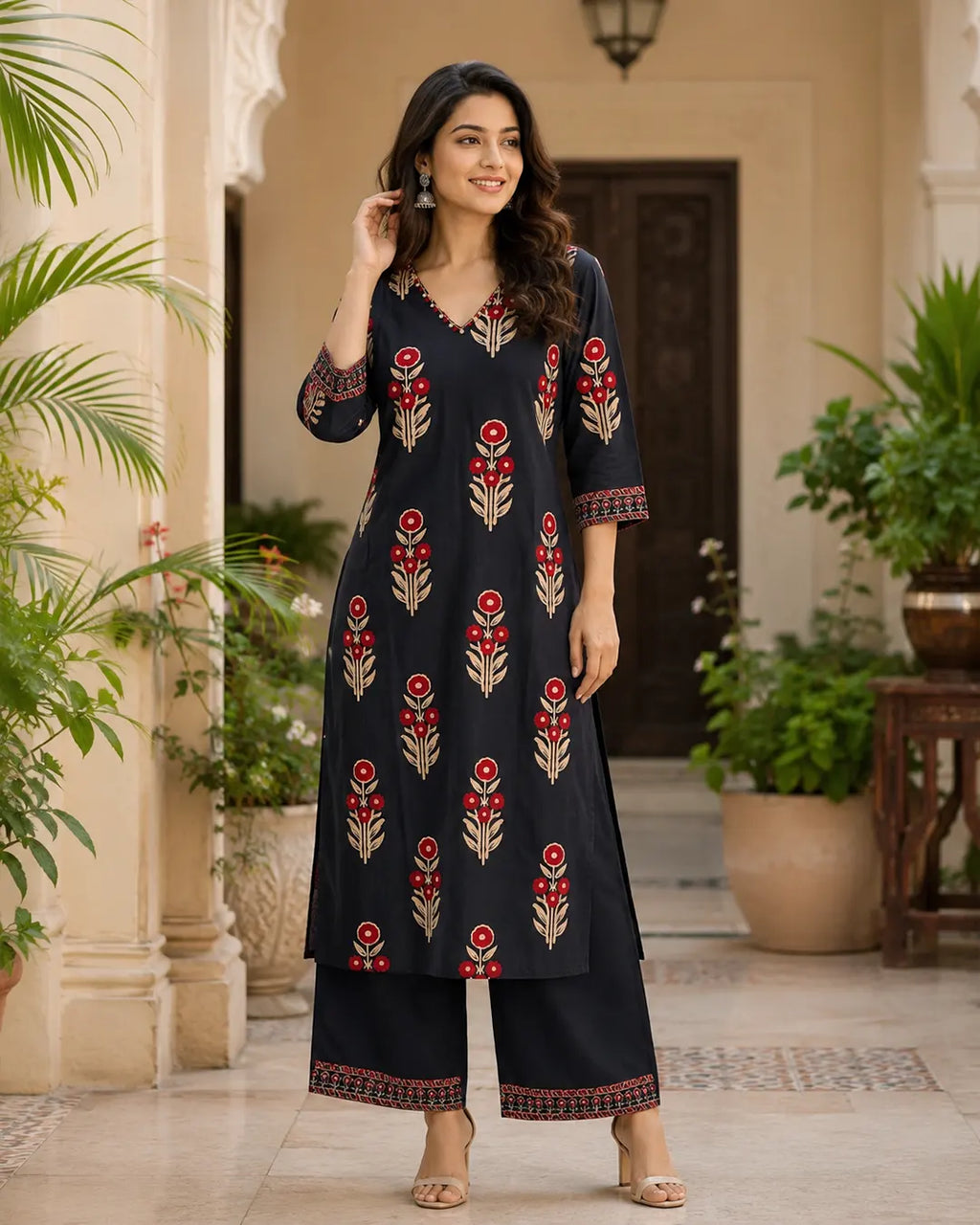 Pure Cotton Kurti Pant Set
