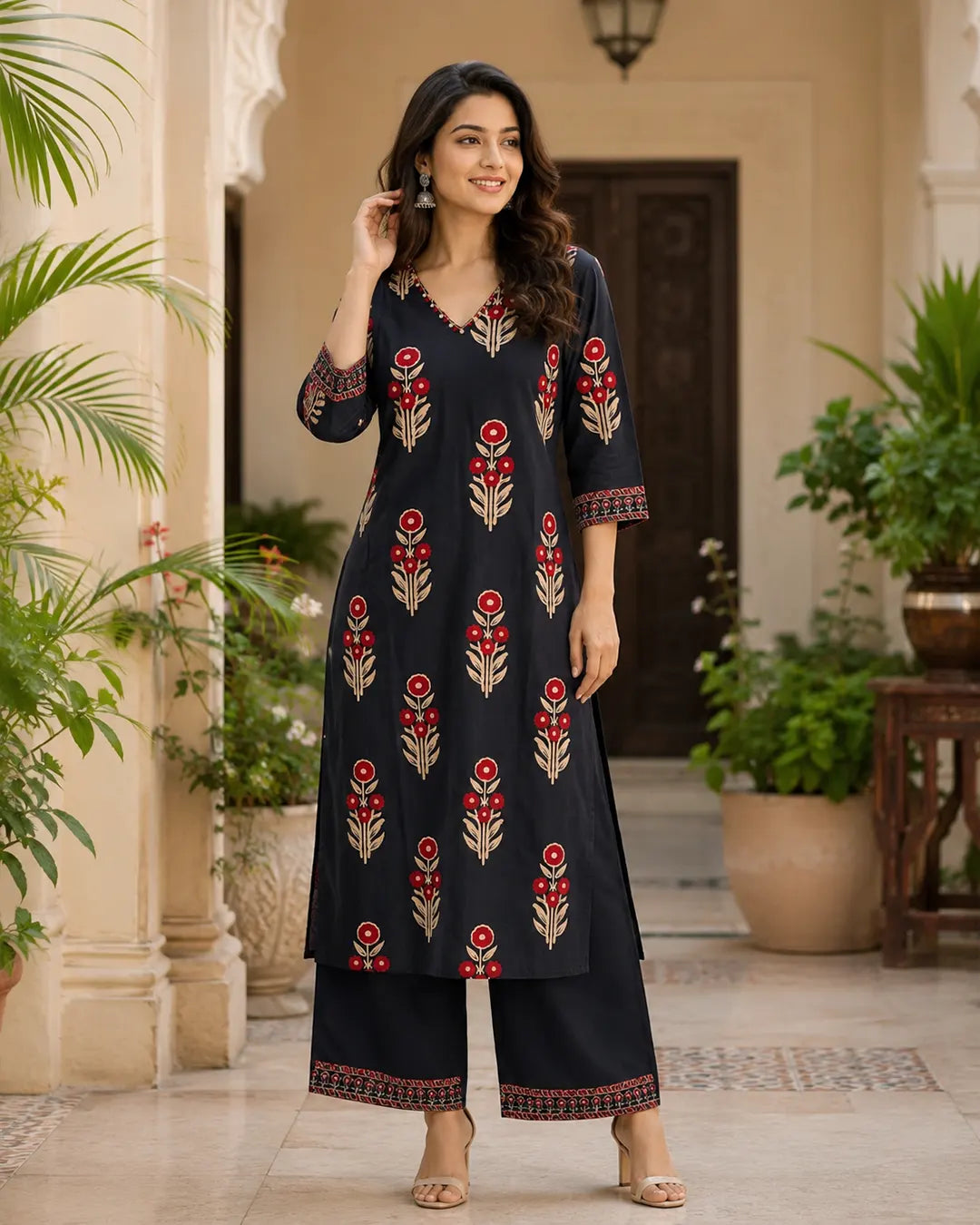 Pure Cotton Kurti Pant Set