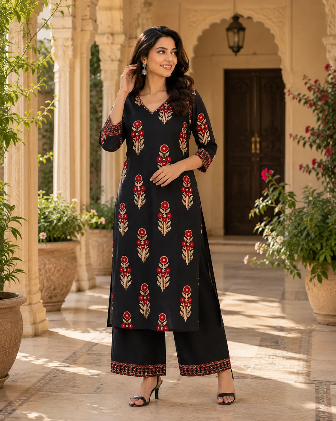 Pure Cotton Kurti Pant Set