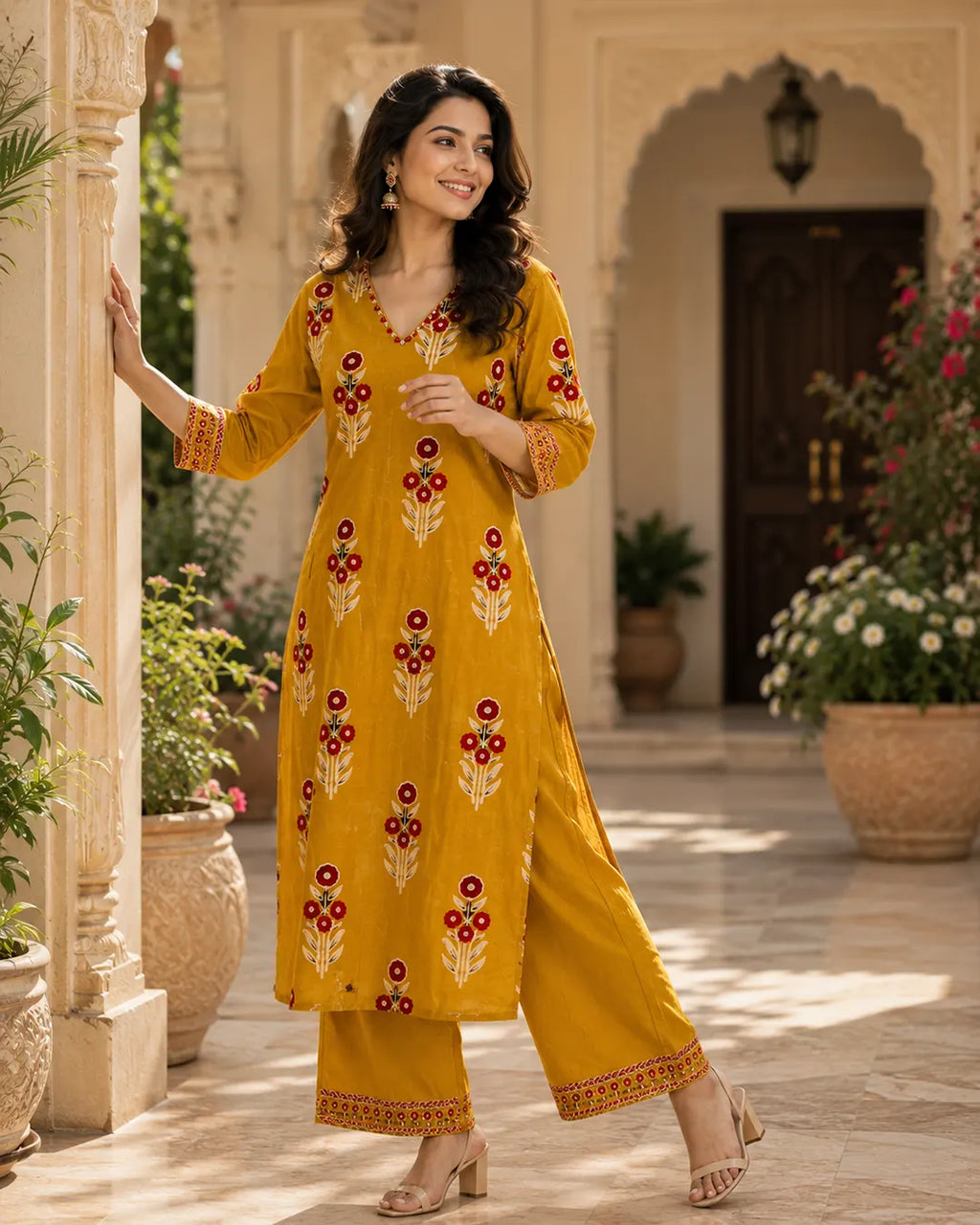 Pure Cotton Kurti Pant Set