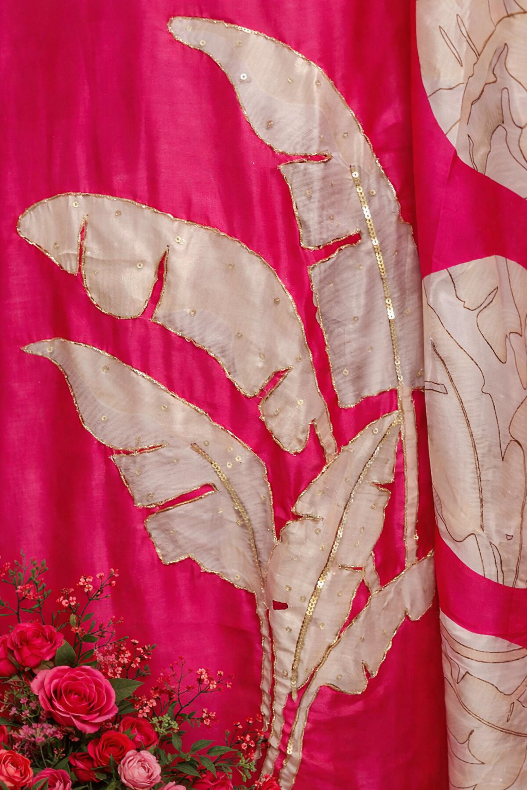 Dola Silk Full Set with detailing work Straight fit