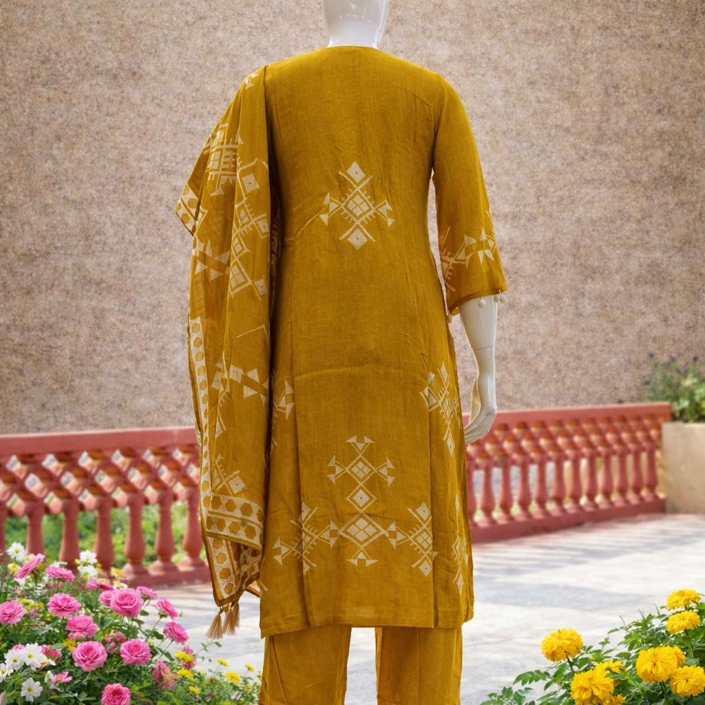 Pure Crepe Full Set with Mirror work