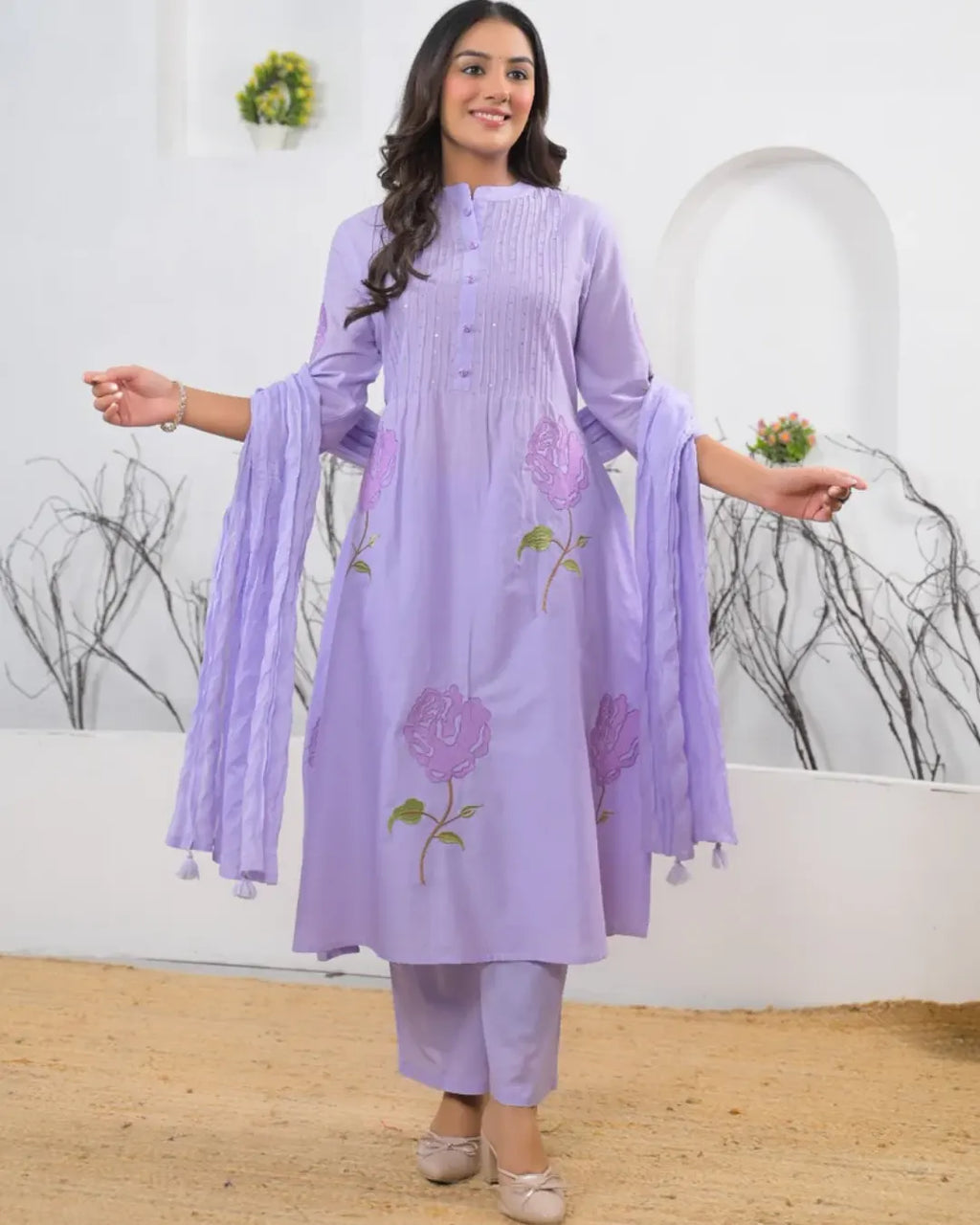 Pure Cotton 3 pc Set (A-line)