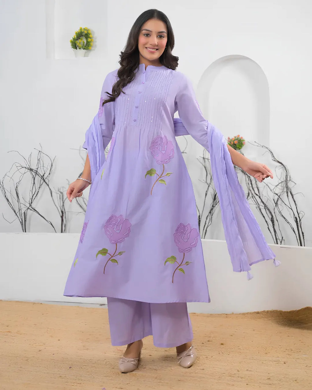 Pure Cotton 3 pc Set (A-line)
