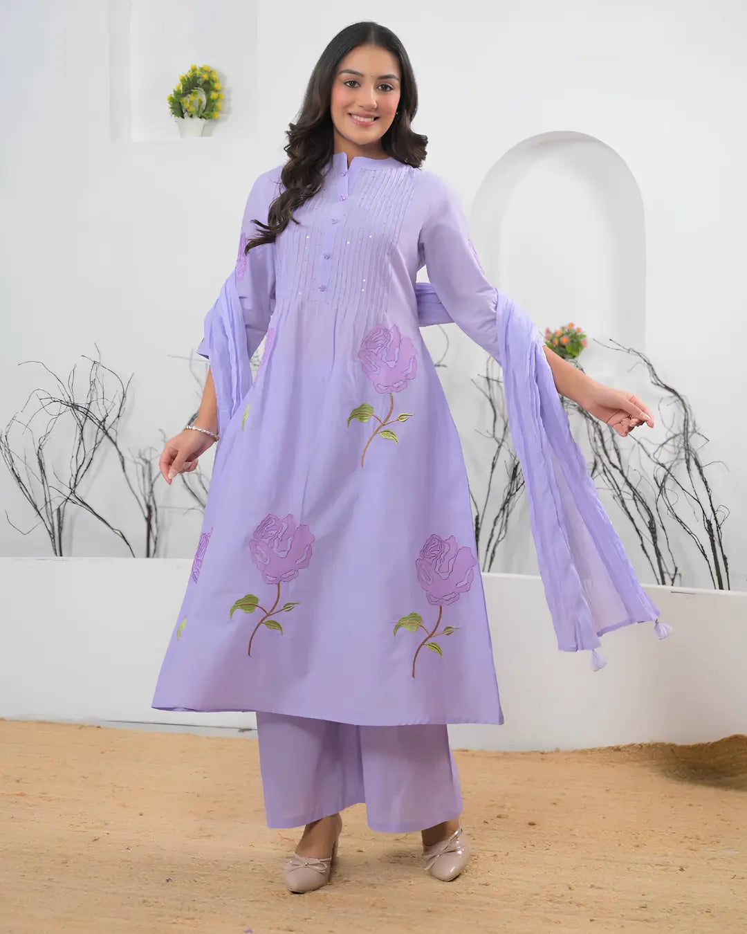 Pure Cotton 3 pc Set (A-line)