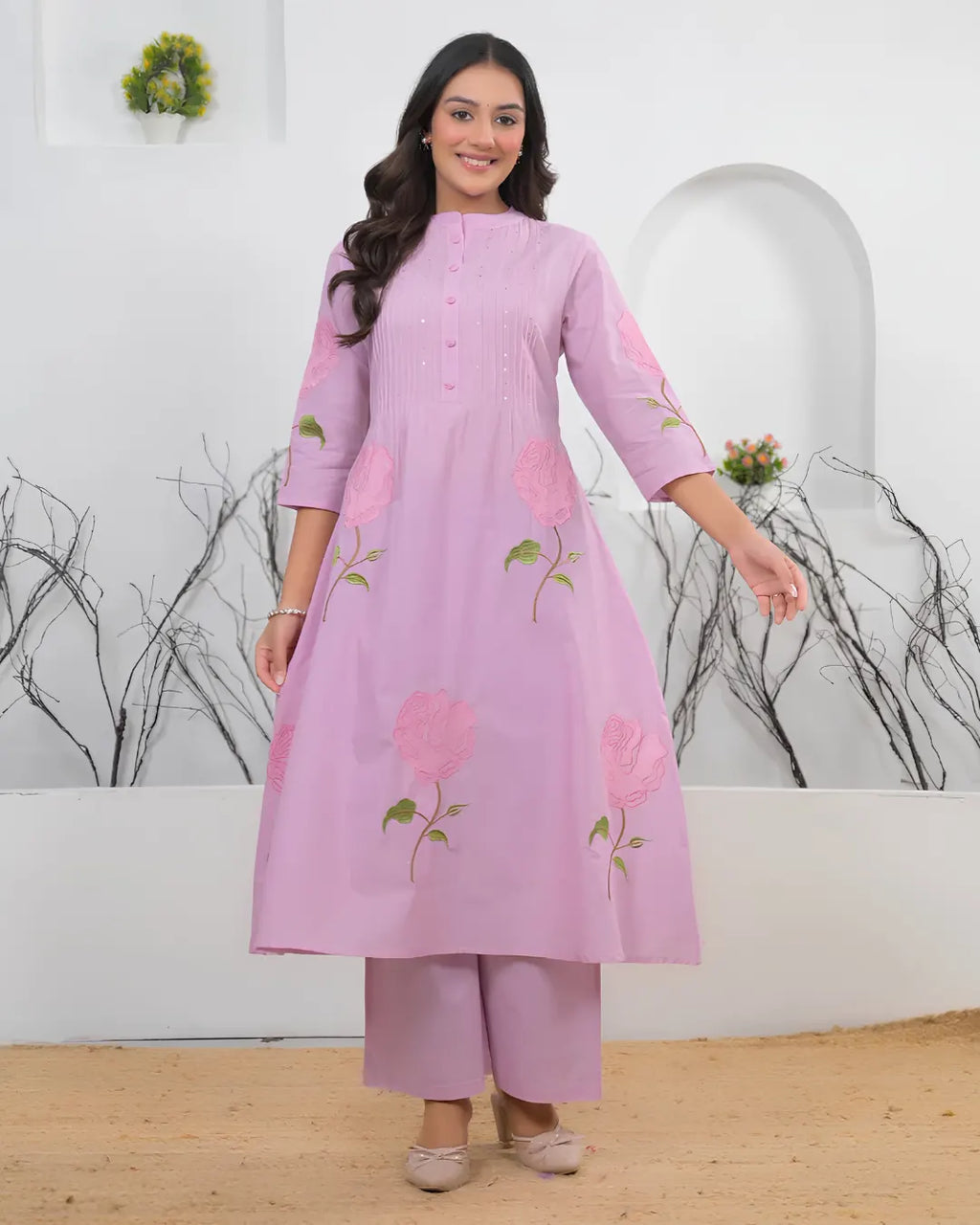 Pure Cotton 3 pc Set (A-line)