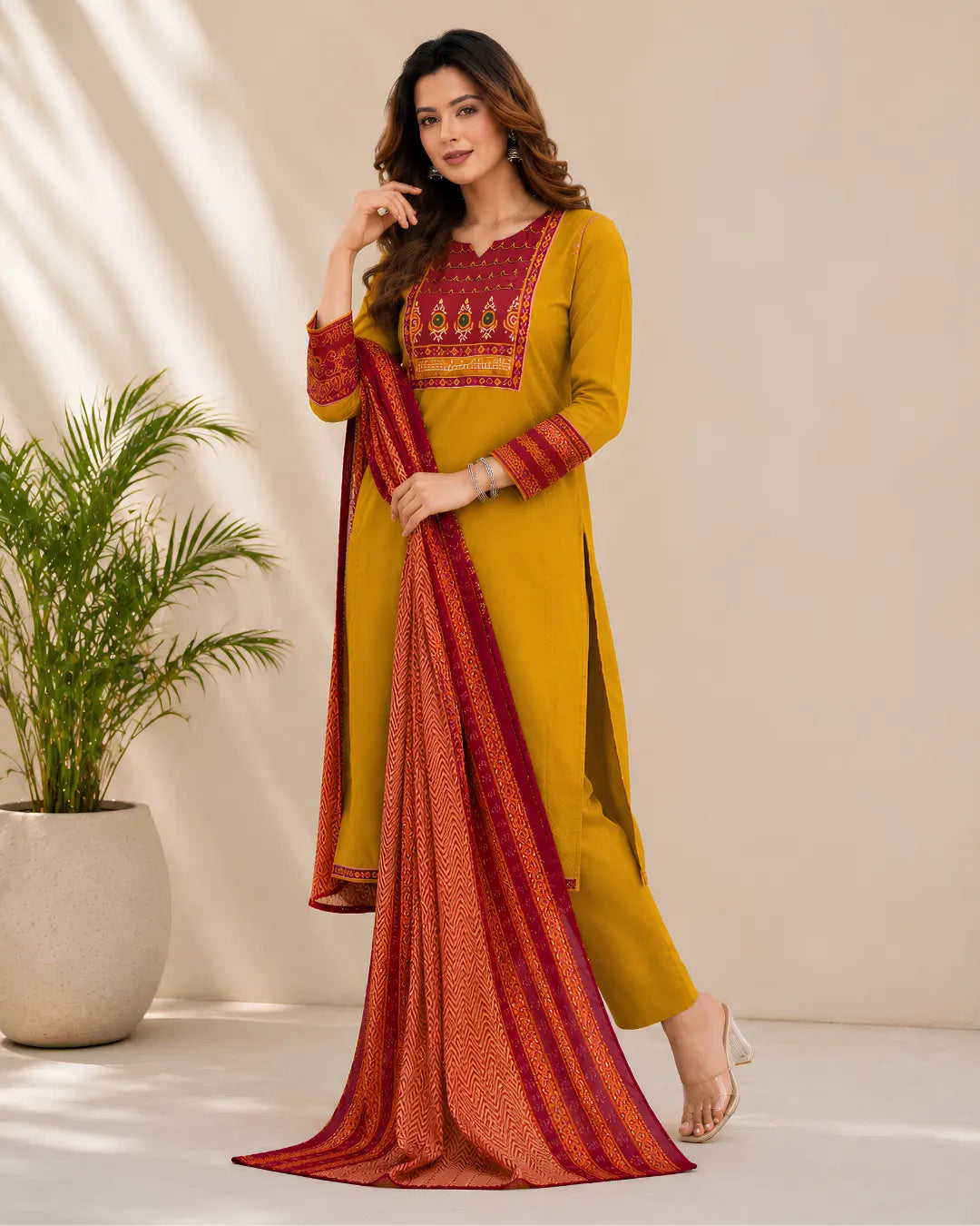 Full Set Straight fit Maroon